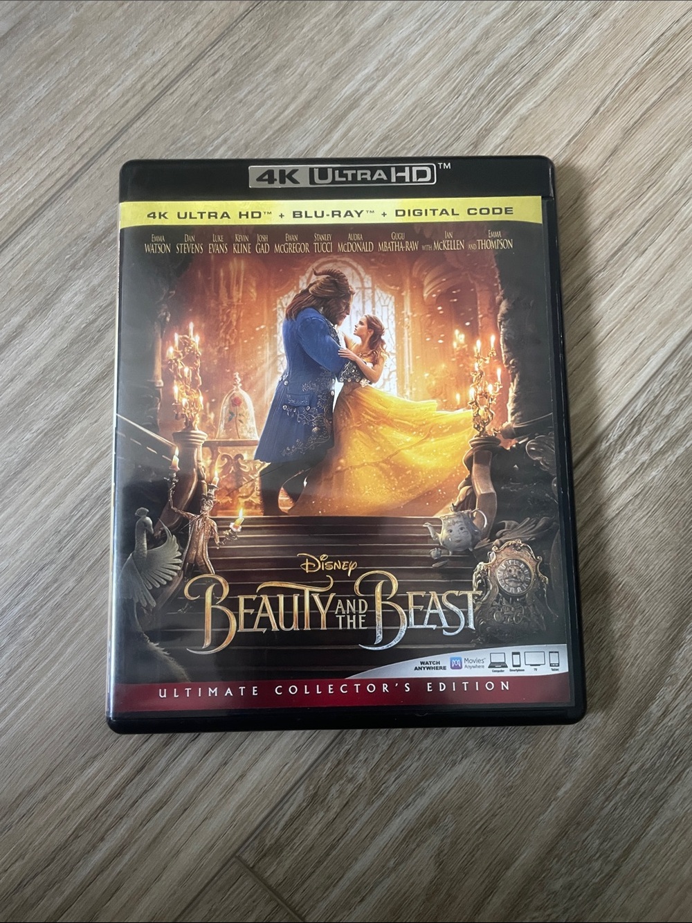 Beauty and the Beast 4K ultra HD & Blu Ray - 2 DISCS - Near Mint